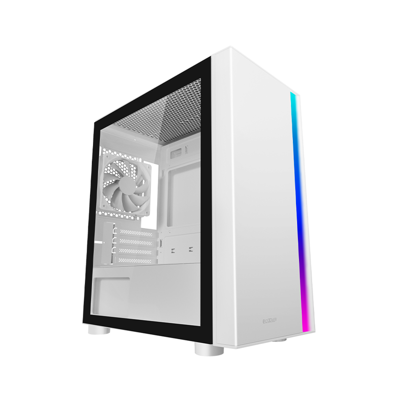 

Корпус PCCOOLER LM300 ARGB WH, mATX, Mini-Tower, USB 3.0, RGB подсветка, белый, без БП (LM300 ARGB WH), LM300 ARGB WH