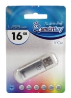 

Флешка 16Gb USB 2.0 SmartBuy V-Cut V-Cut, черный (SB16GBVC-K), V-Cut