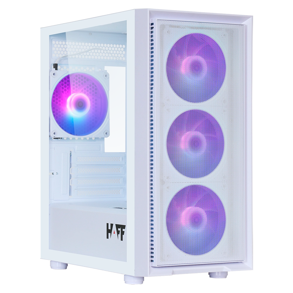 

Корпус HAFF Flash, mATX, Mini-Tower, USB 3.0, RGB подсветка, белый, без БП (Flash), Flash