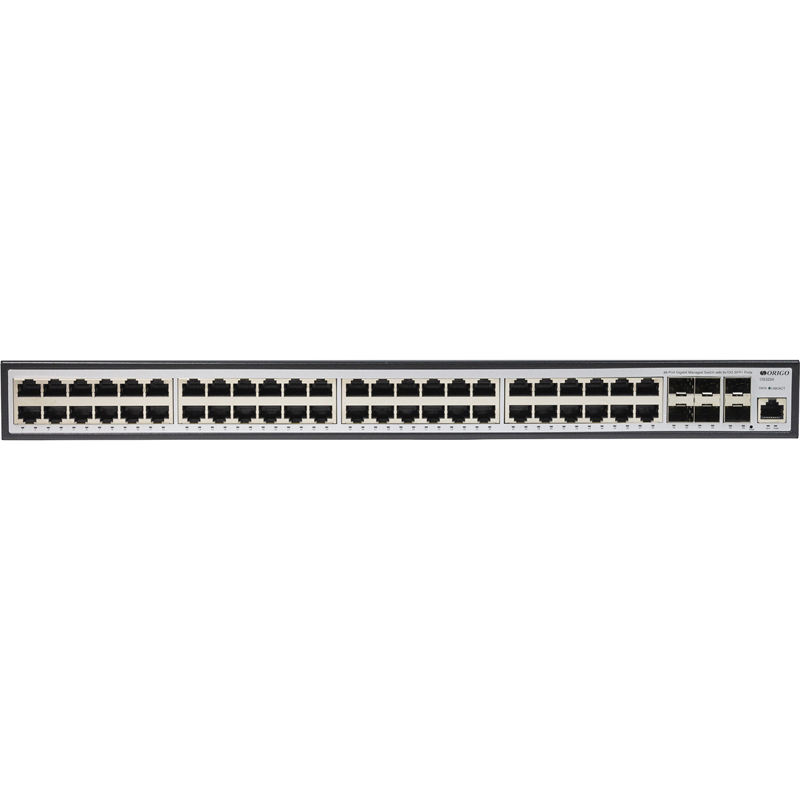 

Коммутатор ORIGO OS3254, управляемый, кол-во портов: 48x1 Гбит/с, кол-во SFP/uplink: SFP+ 6x10 Гбит/с, установка в стойку (OS3254/A1A), OS3254