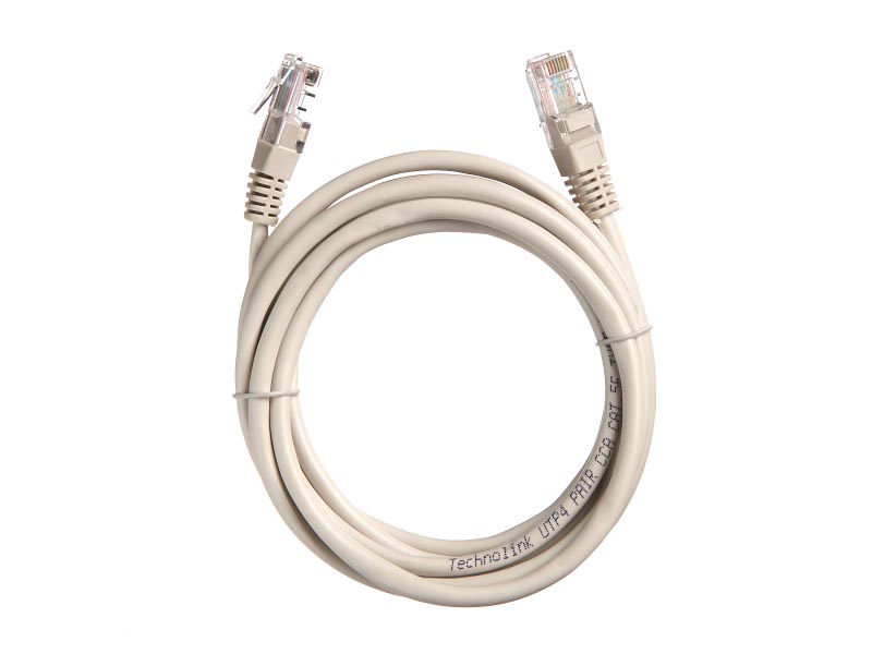 

Патч-корд UTP кат.5e, 3 м, RJ45-RJ45, серый, LSZH, Netko (N.CCA.UTP.5e-3.0m-2-lszh)