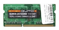 

Память DDR3 SODIMM 4Gb, 1333MHz, CL9, 1.5 В, Qumo (QUM3S-4G1333K9), QUM3S-4G1333K9