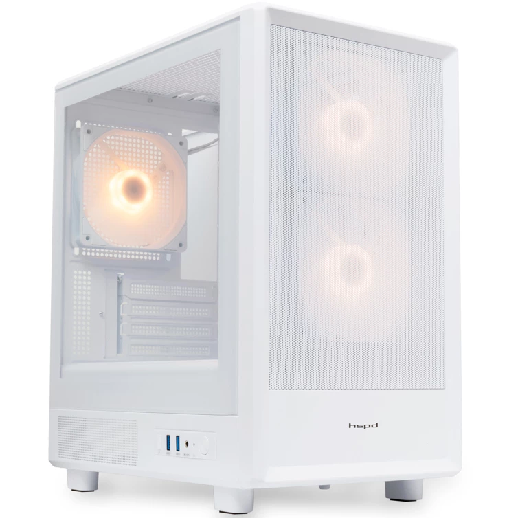 

Корпус HSPD M310, mATX, Mini-Tower, 2xUSB 3.0, RGB подсветка, белый, без БП (M310-TGWH-ARGB), M310