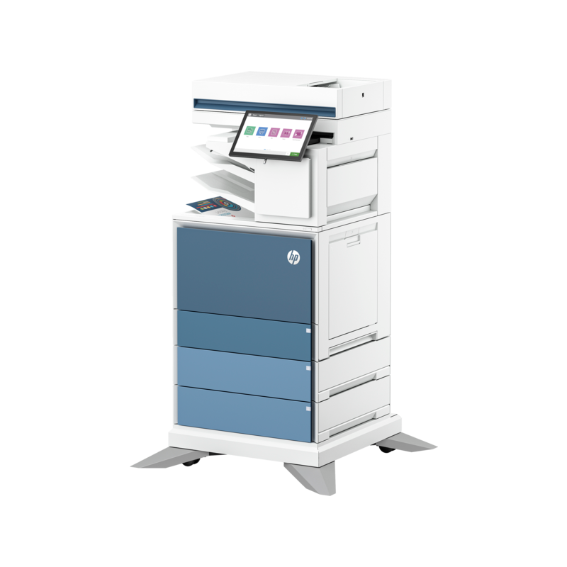 

МФУ лазерный HP Color LaserJet Enterprise Flow MFP 6800zfsw, A4, цветной, 55 стр/мин (A4 ч/б), 55 стр/мин (A4 цв.), 1200x1200 dpi, дуплекс, ДАПД-150 листов, факс, сетевой, Wi-Fi, USB, белый/синий, требуется запуск через АСЦ (6QN37A), 6800zfsw