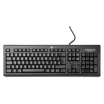 

Клавиатура HP Classic, мембранная, USB, черный (WZ972AA), WZ972AA Classic Wired Keyboard Black USB