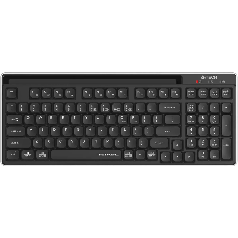 

Клавиатура проводная/беспроводная A4Tech Fstyler FBX70C, мембранная, Bluetooth/Радиоканал, черный (FBX70C), Fstyler FBX70C