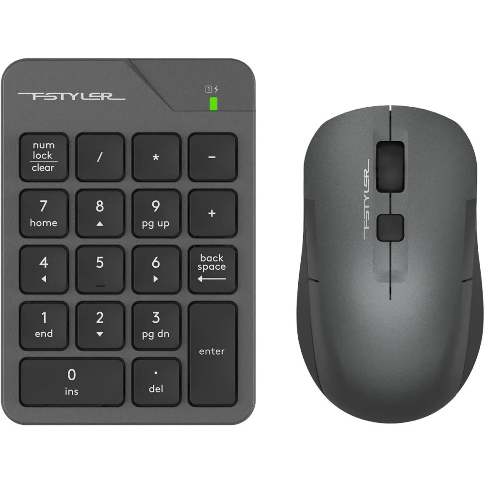 

Клавиатура + мышь A4Tech FG1600C, беспроводная, USB, серый (FG1600C), FG1600C