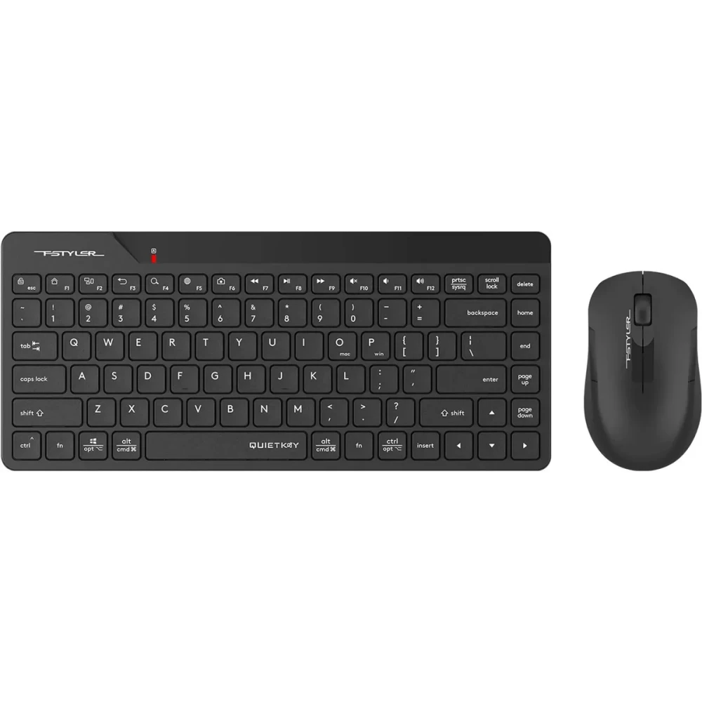 

Клавиатура + мышь A4Tech Fstyler FG2200 Air2, беспроводная, USB, черный (FG2200 AIR2 BLACK), Fstyler FG2200 Air2