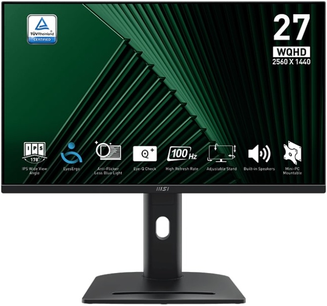 Монитор 27" MSI Pro MP275QPG черный