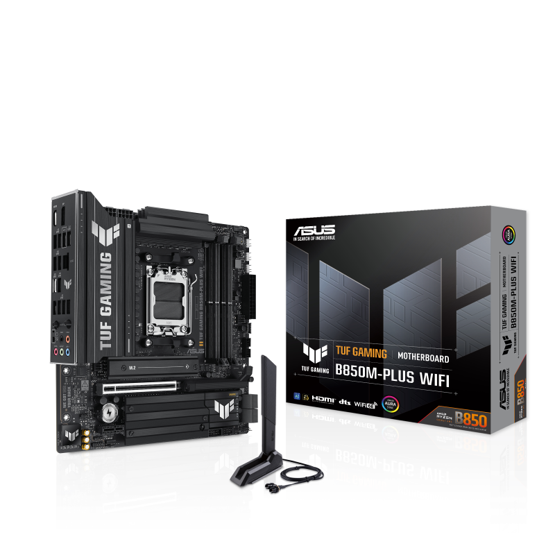 Материнская плата ASUS TUF GAMING B850M-PLUS WIFI, AM5, AMD B850, mATX