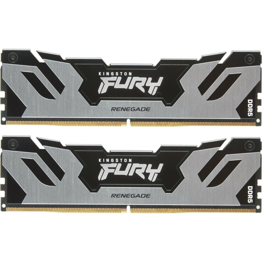 

Комплект памяти DDR5 CUDIMM 48Gb (2x24Gb), 8400MHz, CL40, 1.45V, Kingston FURY Renegade Silver/Black (KF584CU40RSK2-48) Retail, KF584CU40RSK2-48