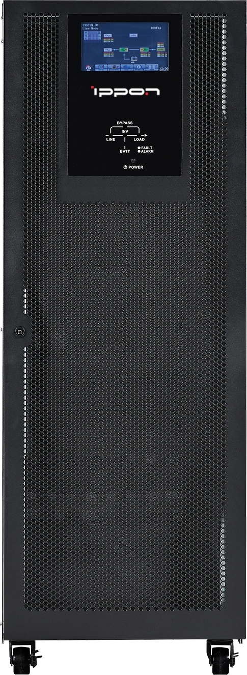 

ИБП Ippon Intatum ML 100K, 100000 В·А, 100 кВт, клеммная колодка, USB, черный (2028774) (без аккумуляторов), ML 100K
