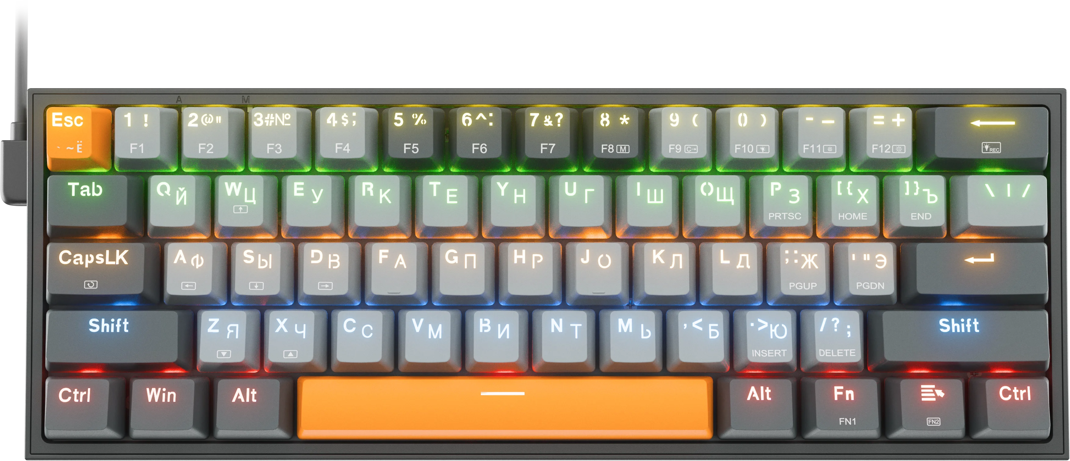 Клавиатура Redragon Fizz, USB, серый (72600)