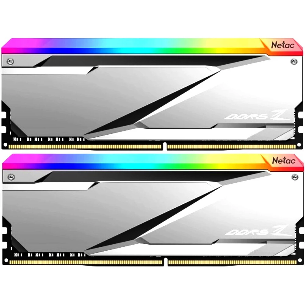

Комплект памяти DDR5 DIMM 32Gb (2x16Gb), 6800MHz, CL34, 1.4V, Netac Z RGB (NTZED5P68DP-32S) Retail, NTZED5P68DP-32S