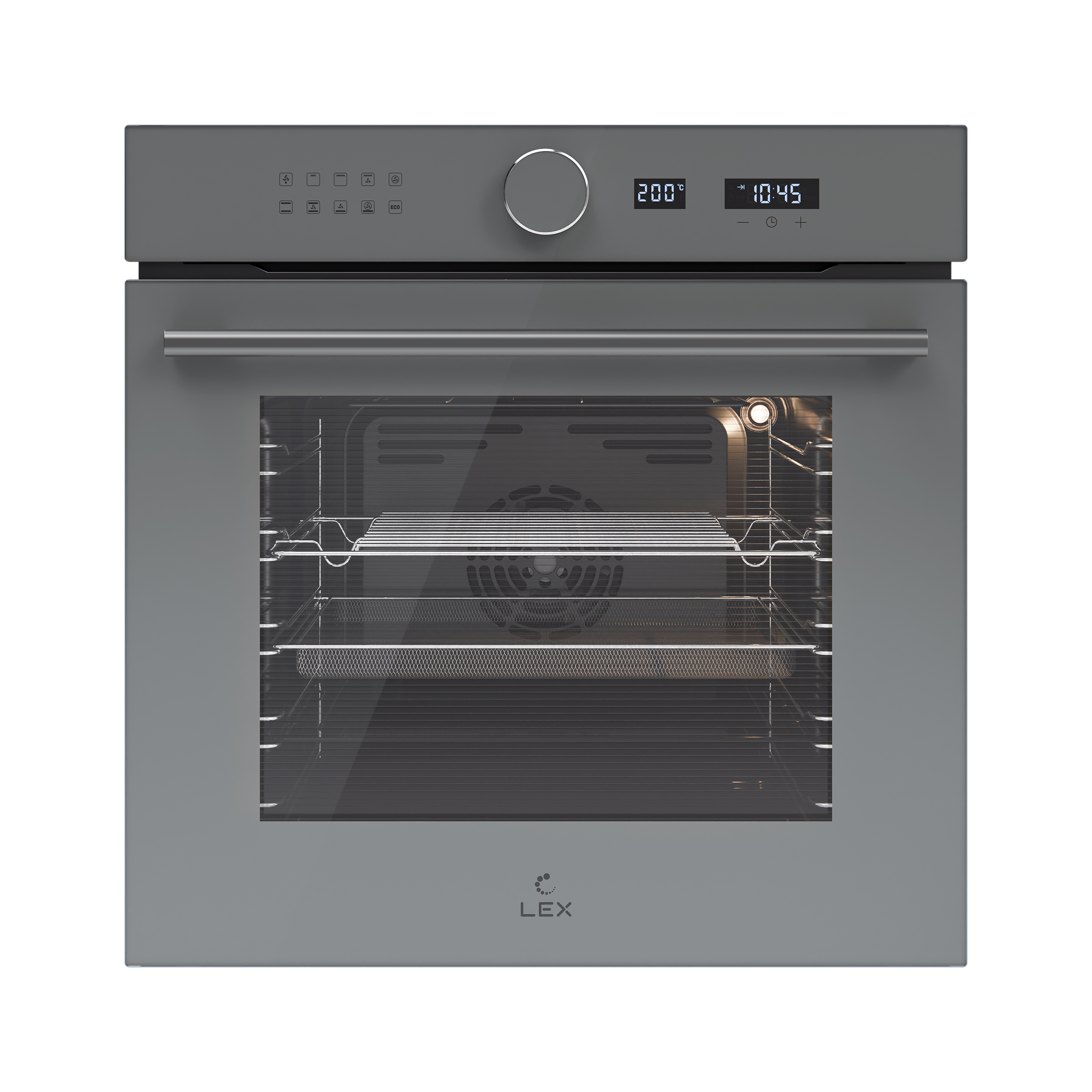 

Духовой шкаф электрический LEX EDM 1002 ONE GR, серый (CHAO000469), EDM 1002 ONE GR