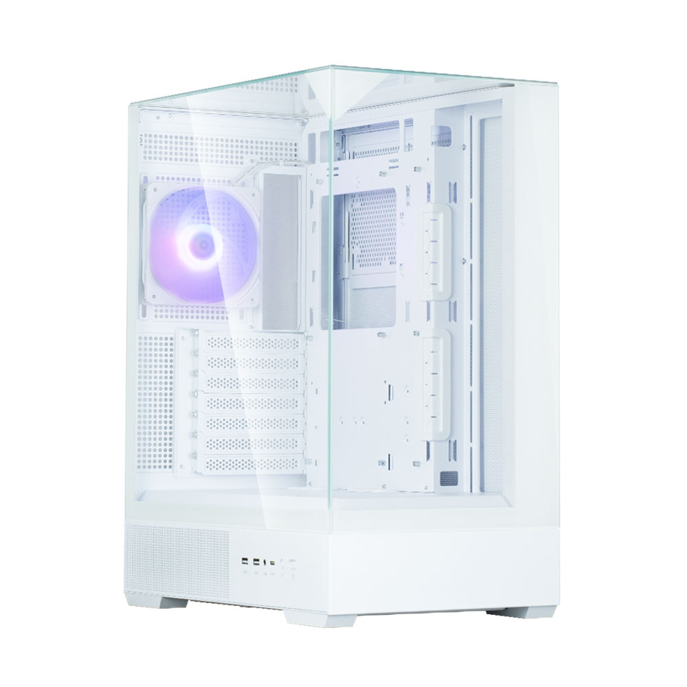 

Корпус Zalman P40 Prism, ATX, Midi-Tower, 2xUSB 3.0, USB Type-C, RGB подсветка, белый, без БП (P40 Prism White), P40 Prism