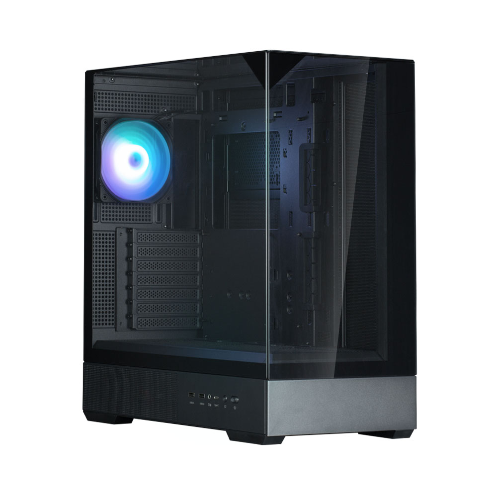 

Корпус Zalman P40 Prism, ATX, Midi-Tower, 2xUSB 3.0, USB Type-C, RGB подсветка, черный, без БП (P40 Prism Black), P40 Prism