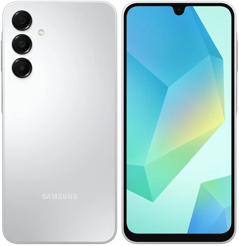 

Смартфон Samsung Galaxy A16, 6.7" 2340x1080 AMOLED, MediaTek Helio G99, 4Gb RAM, 128Gb, 3G/4G, NFC, Wi-Fi, BT, 3xCam, 2-Sim, 5000 мА⋅ч, USB Type-C, Android 14, серебристый (SM-A165FZADMEA), Galaxy A16