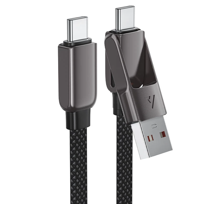 

Кабель USB Type-C(m)/USB(Am)-USB Type-C(m), быстрая зарядка, 3А, 60 Вт, 20 см, черный, ACEFAST (AF-C13-05-BK)