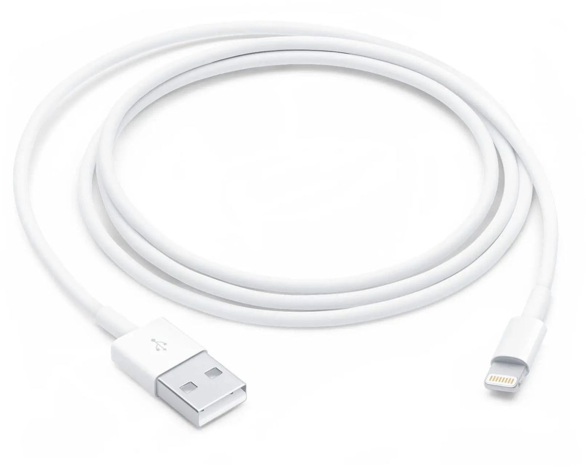 

Кабель USB(Am)-Lightning 8-pin, MFi, 1 м, белый, Apple (MXLY2FE/A)