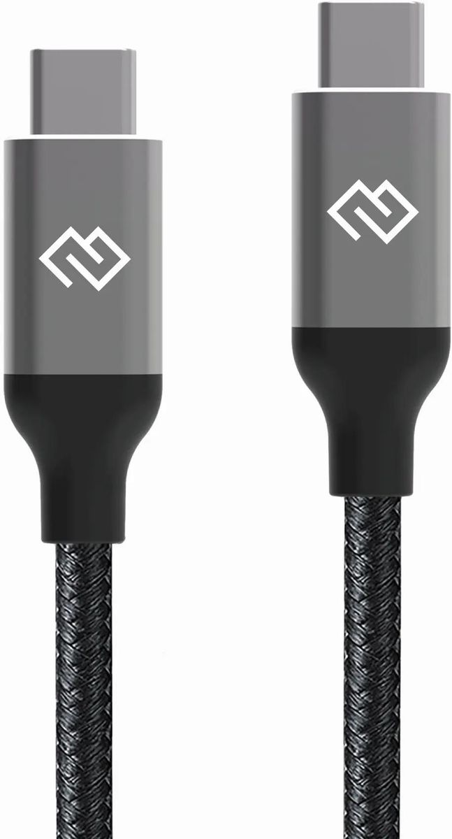 

Кабель USB Type-C(m)-USB Type-C(m), 100 Вт, 2 м, черный, Digma (D-TYPE-C-USB3.2-100W-4K-2M)