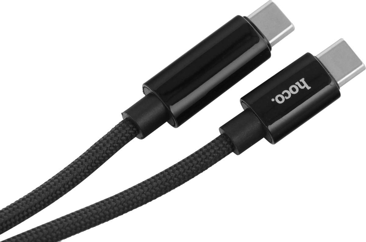 

Кабель USB Type-C(m)-USB Type-C(m), 5А, 100 Вт, 1.2 м, HOCO U125, Черный, U125