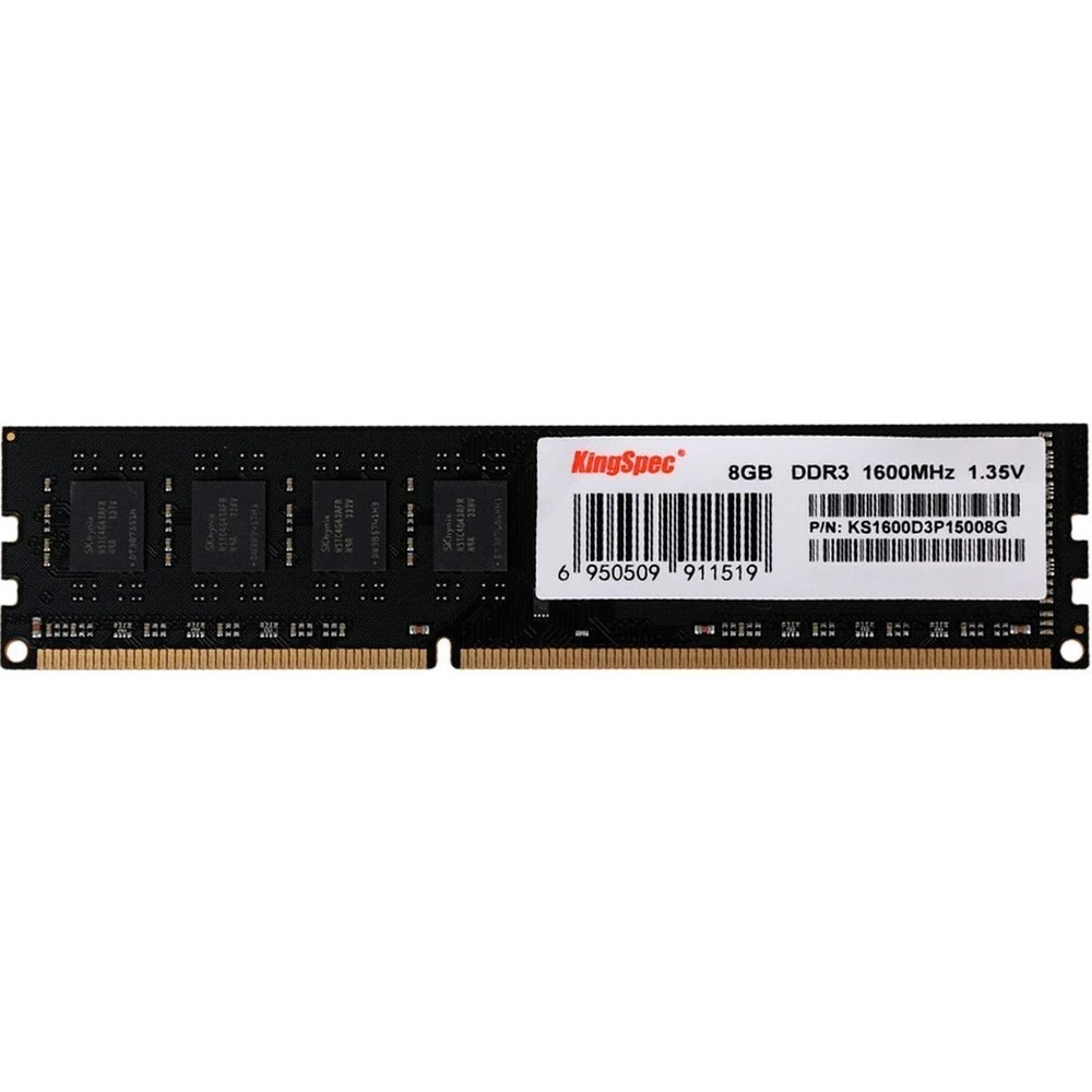 

Память DDR3 DIMM 8Gb, 1600MHz, CL11, 1.5V, KingSpec (KS1600D3P15008G) Bulk (OEM), KS1600D3P15008G