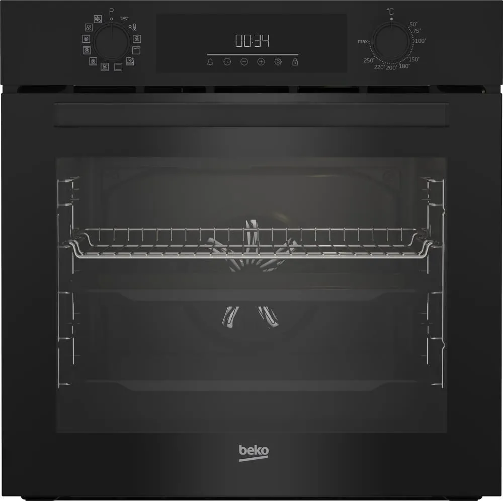 

Духовой шкаф электрический Beko BBIM13300B, нержавеющая сталь (7739182952), Черный, BBIM13300B
