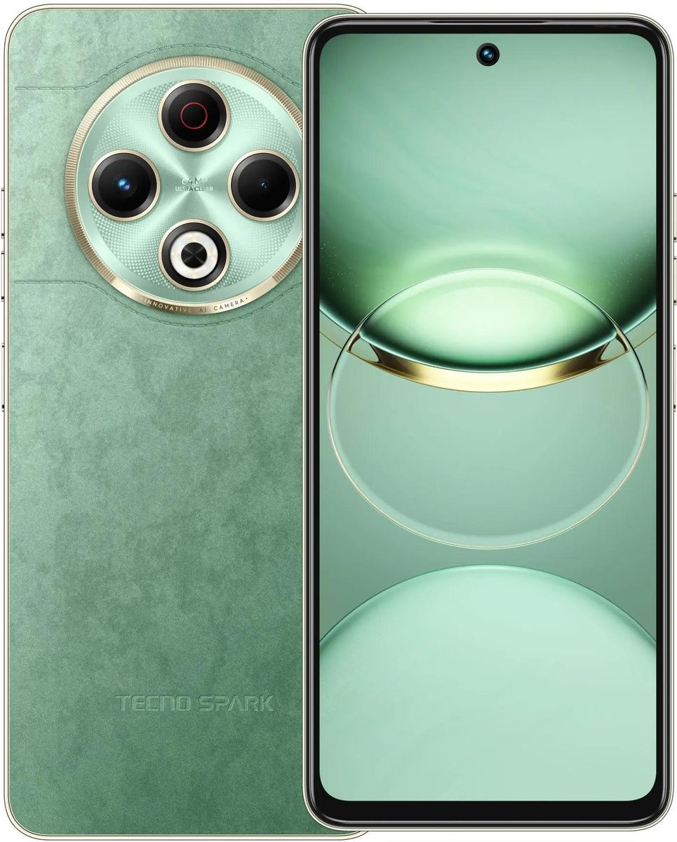 

Смартфон Tecno Spark 30, 6.78" 2460x1080 IPS, MediaTek Helio G91, 8Gb RAM, 256Gb, 3G/4G, NFC, Wi-Fi, BT, 2xCam, 2-Sim, 5000 мА⋅ч, USB Type-C, Android 14, зеленый, Spark 30