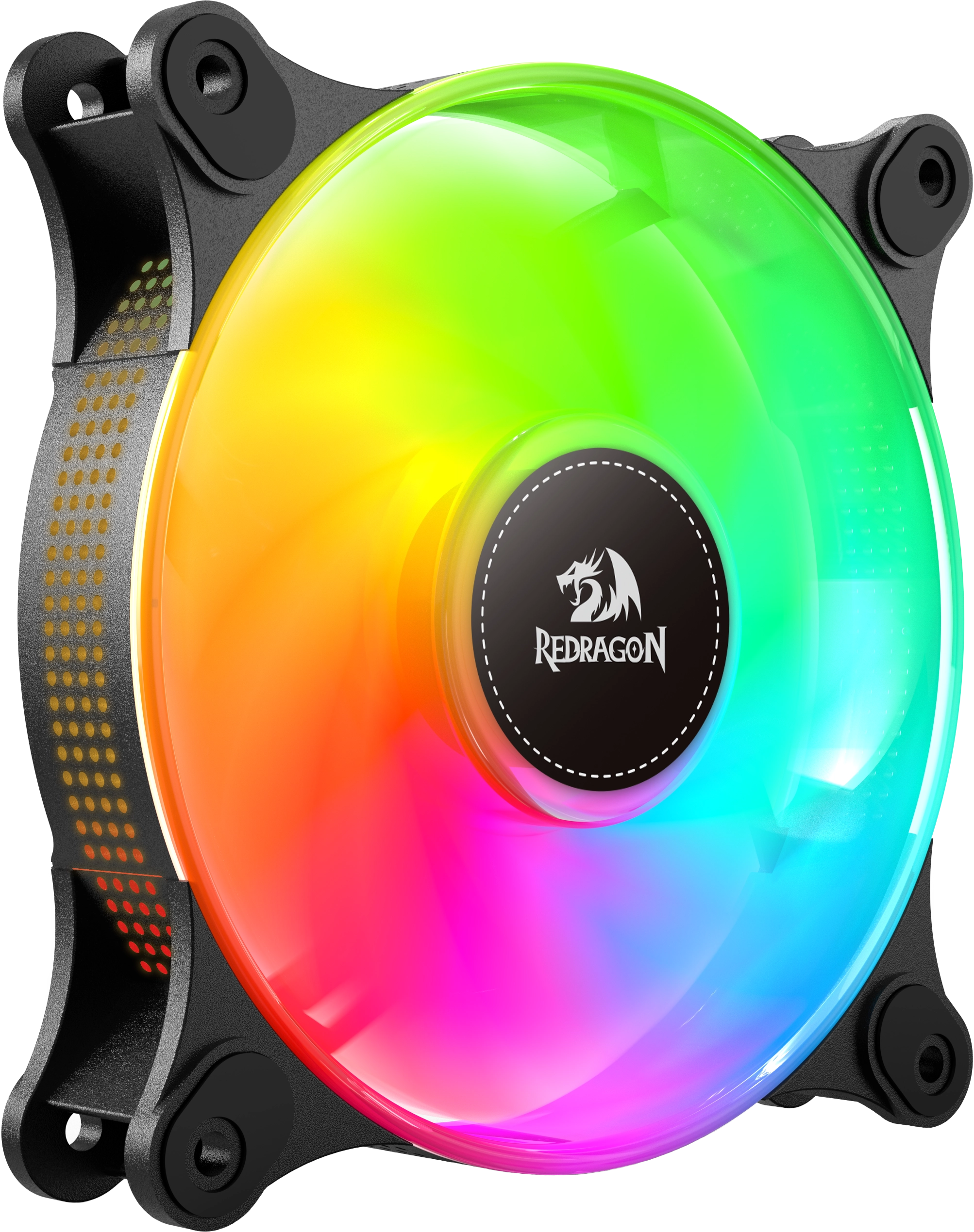 

Комплект вентиляторов Redragon GC-F013, 120 мм, 2200rpm, 25 дБ, 4-pin PWM, 3шт, черный, RGB подсветка (72263), GC-F013