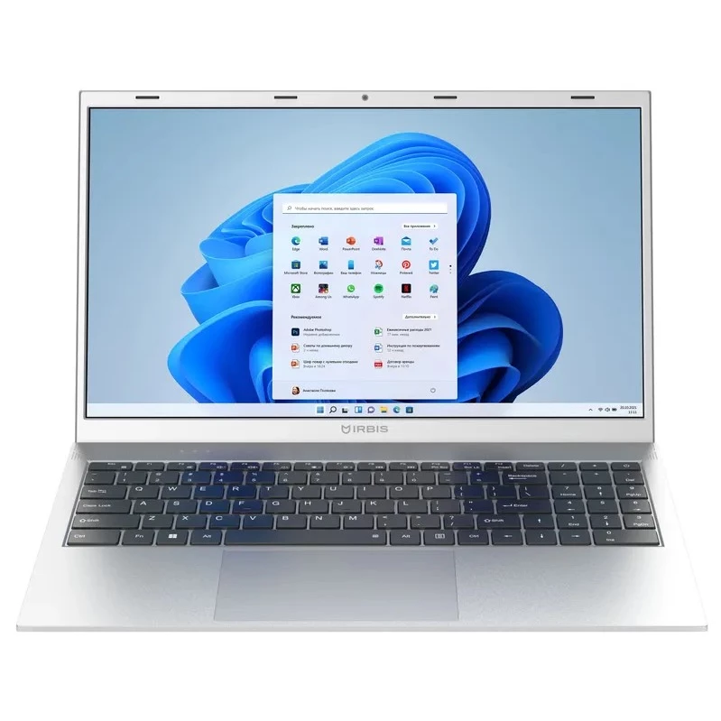 

Ноутбук IRBIS Blizzard 15 15.6" IPS 1920x1080, AMD Ryzen 5 5625U 2.3 ГГц, 16Gb RAM, 512Gb SSD, W11Pro, серебристый (15NBC1016S)