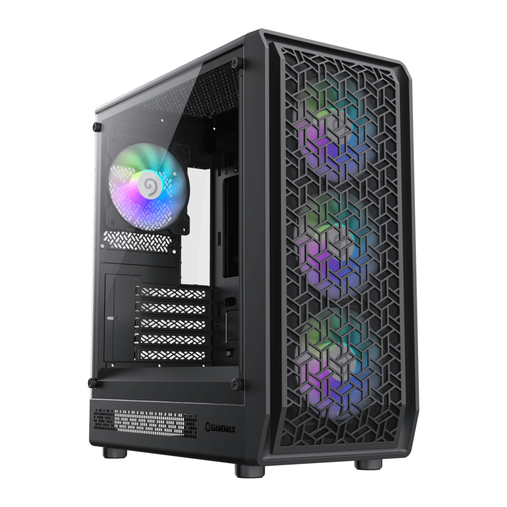 

Корпус GameMax Forge MB, ATX, Midi-Tower, USB 3.0, RGB подсветка, черный, без БП (Forge MB), Forge MB