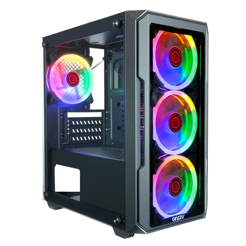 Корпус Ginzzu CL690, Mini-Tower, без БП, черный