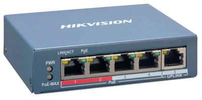 

Коммутатор Hikvision DS-3E1105P-EI/M, управляемый, кол-во портов: 5x100 Мбит/с, PoE: 4x30 Вт (макс. 60 Вт) (DS-3E1105P-EI/M), DS-3E1105P-EI/M