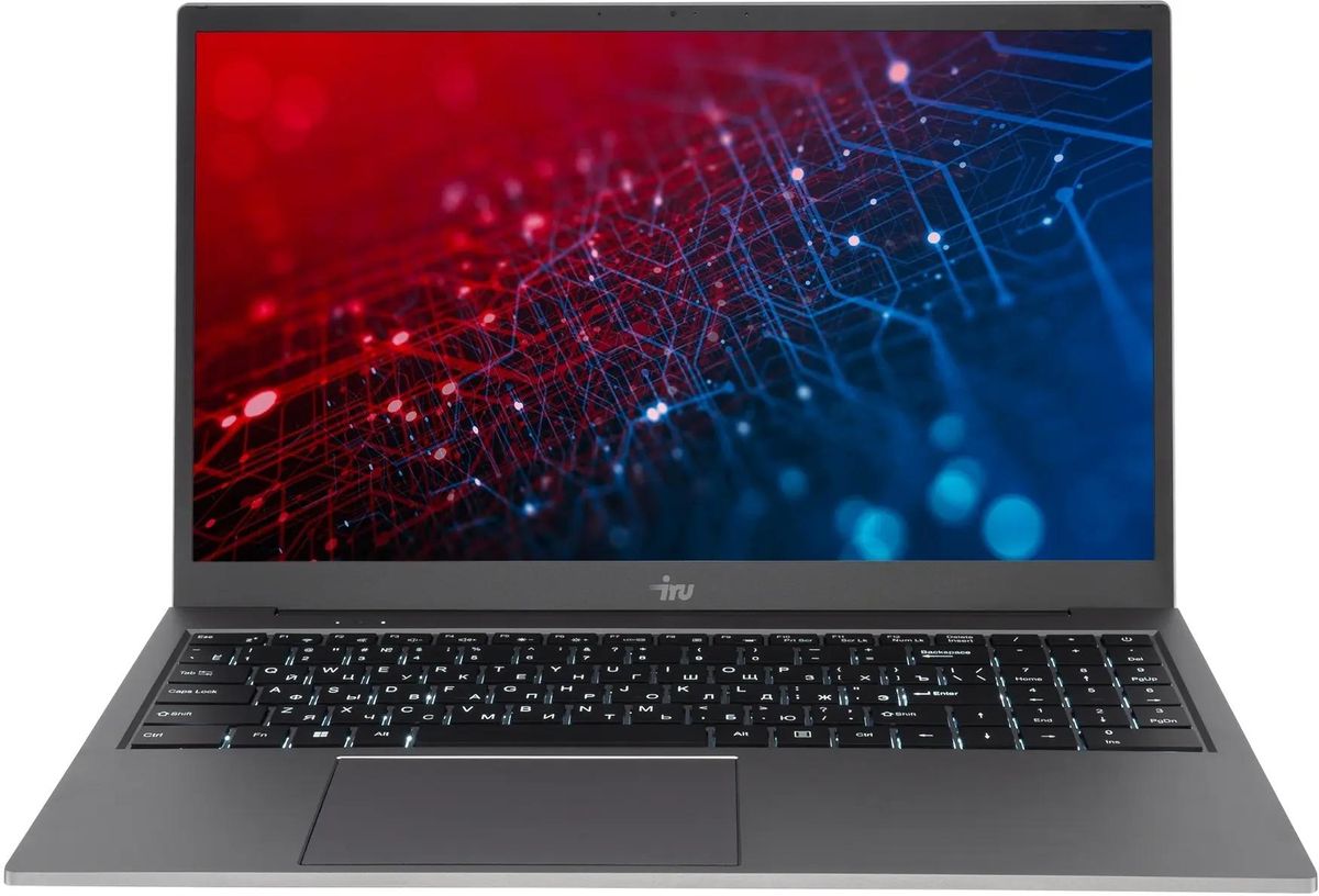 Ноутбук 15.6" IRU Planio 15INPR, серый (2076072)