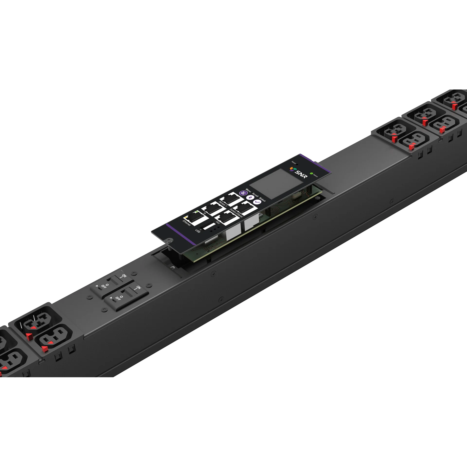 

Блок розеток (PDU) SNR SNR-PDU-A-24AB-T16L3, кол-во розеток:24 (24xC13), 16А, черный (SNR-PDU-A-24AB-T16L3), SNR-PDU-A-24AB-T16L3