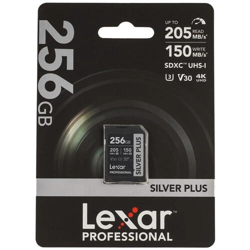 Карта памяти SDXC Lexar 256Gb Class 10 UHS-I U3 (LSDSIPL256G-BNNNG)