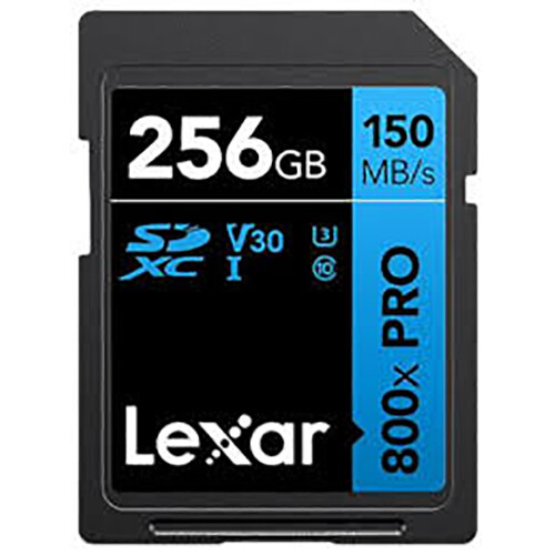 Карта памяти SDXC Lexar 256Gb Class 10 UHS-I U3 (LSD0800P256G-BNNNG)