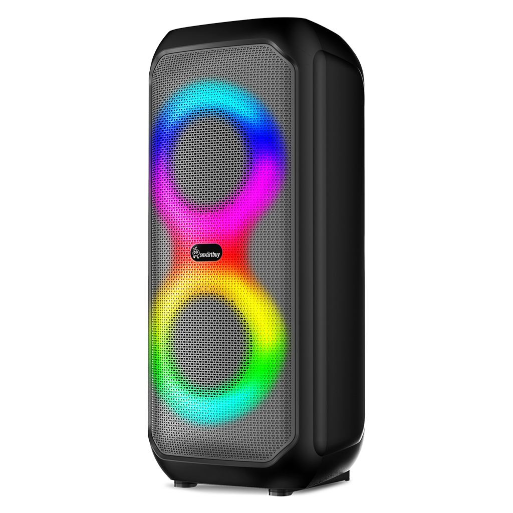 

Портативная акустика SmartBuy REAVER 2, 24 Вт, FM, AUX, USB, microSD, Bluetooth, подсветка, черный (SBS-5770), REAVER 2