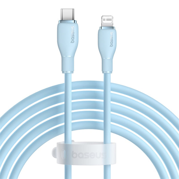 

Кабель USB Type-C(m)-Lightning 8-pin(m), экранированный, быстрая зарядка, 2.22А, 20 Вт, 1.2 м, голубой, Baseus Pudding (P10355701311-B1)