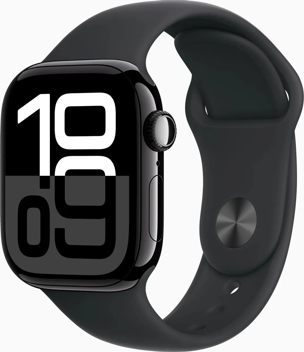 

Смарт-часы Apple Watch Series 10 A2986, 42мм OLED, черный (MWWE3LW/A), Watch Series 10 A2986, 42мм