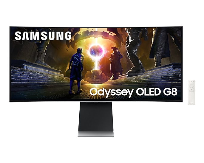Монитор 34" Samsung Odyssey OLED G8 S34DG852SI серебристый