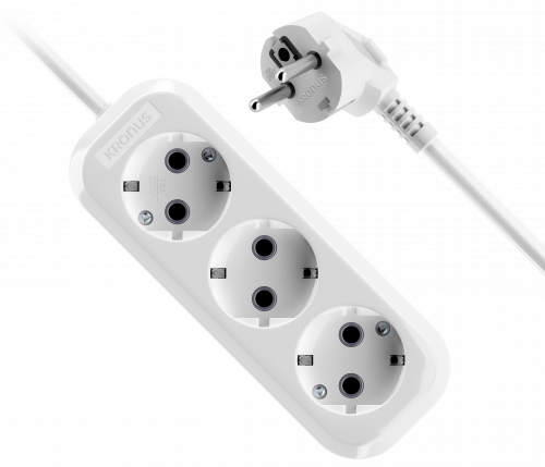 

Удлинитель KRONUS, 3-розетки, 1.5 м, белый (KRS-04-0010)