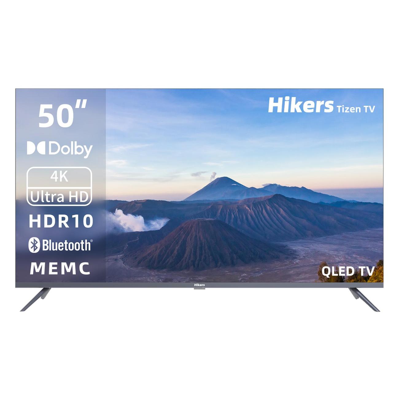 Телевизор 50" Hikers 50HTQ01, 3840x2160, черный/серебристый