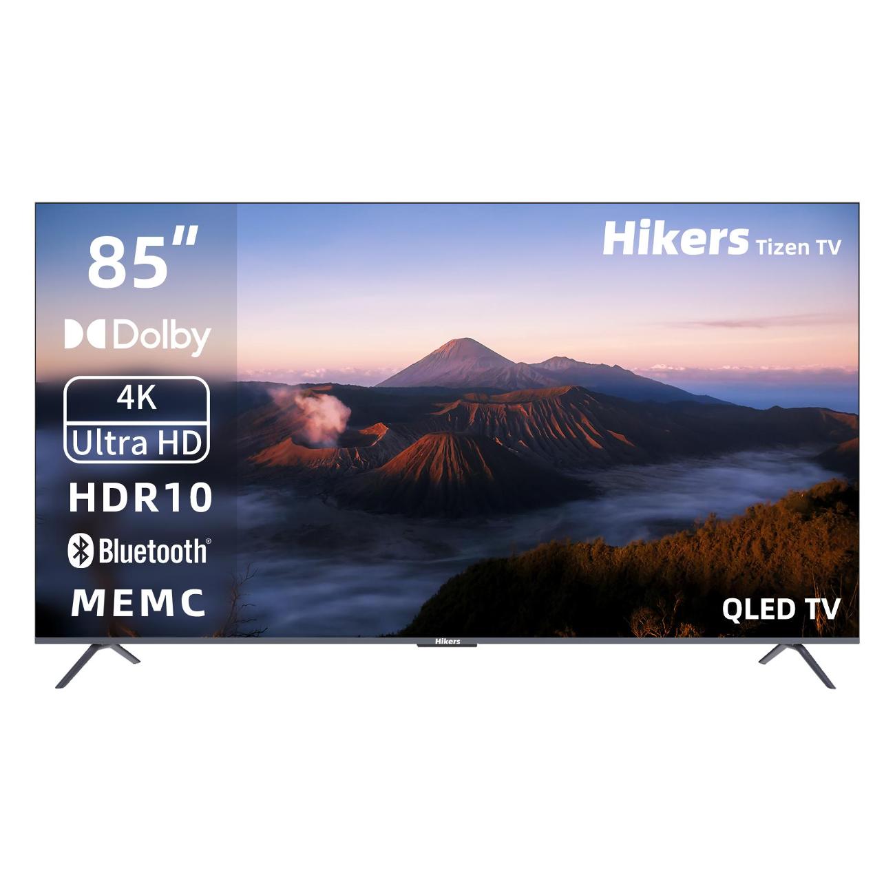 Телевизор 85" Hikers 85HTQ01, 3840x2160, черный/серебристый