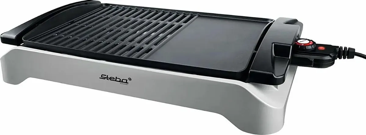 Гриль STEBA VG 101 2 кВт, черный/стальной