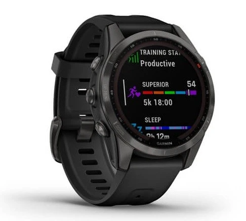 

Смарт-часы Garmin Fenix 7s Sapphire Solar, 1.2", черный/темно-серый (010-02539-25), Fenix 7s Sapphire Solar