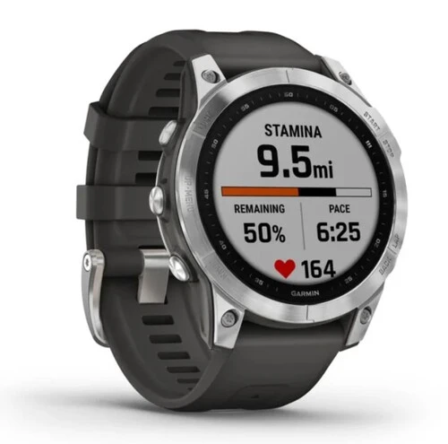 

Смарт-часы Garmin Fenix 7, 1.3", серебристый/серый (010-02540-01), Fenix 7