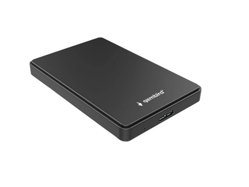 Внешний бокс Gembird EE2-U3S-40, 1x2.5", черный