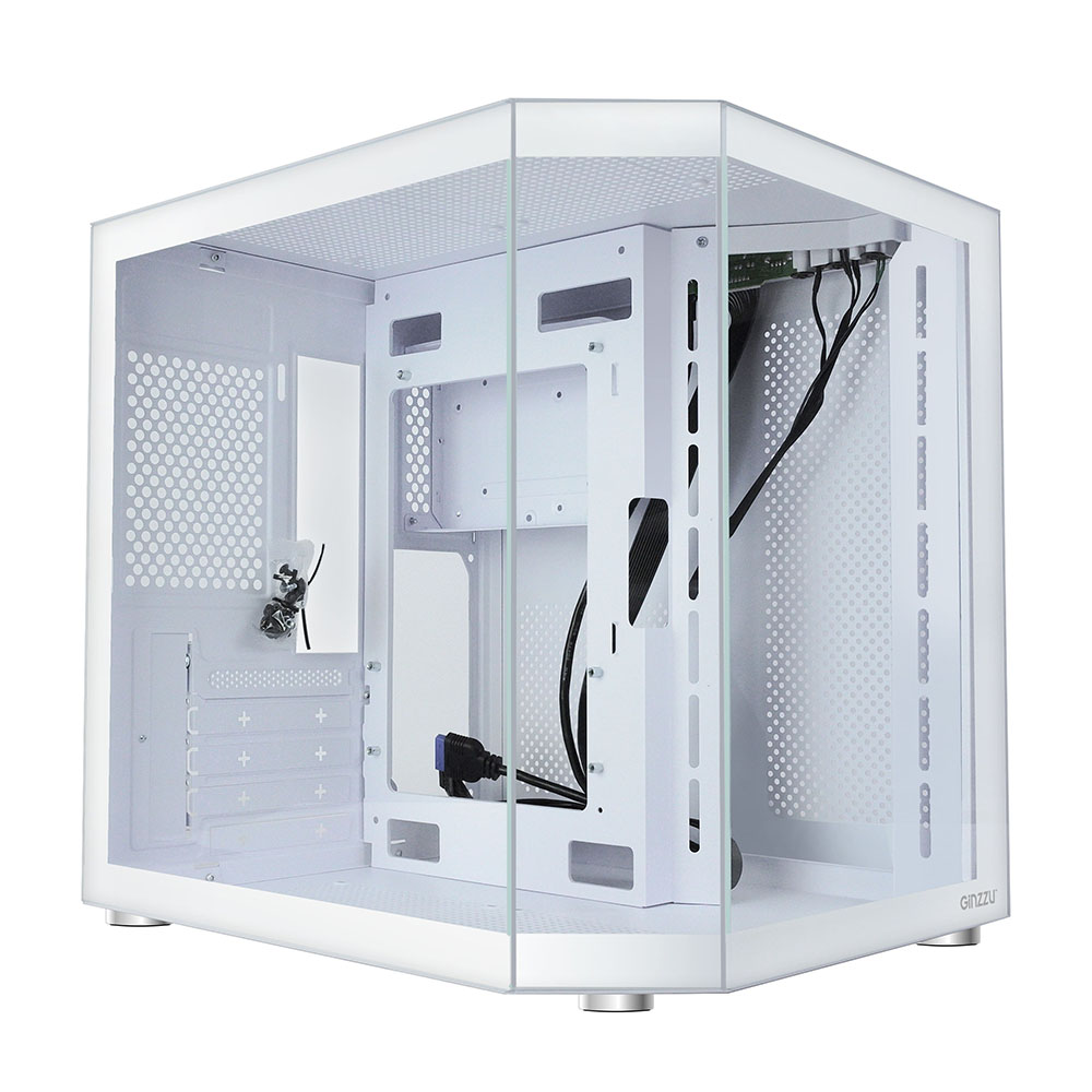 

Корпус Ginzzu V220, mATX, Mini-Tower, USB 3.0, белый, без БП (18277), V220